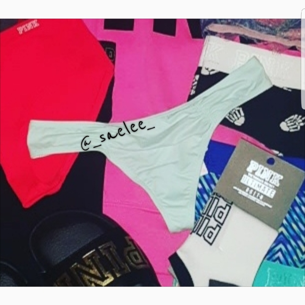 VS PINK Soft Ruched Thong